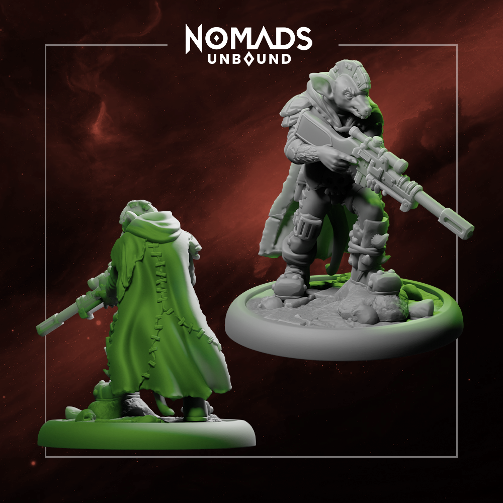 The Eagle-Eyed Rat – Nomads Unbound STL Miniature