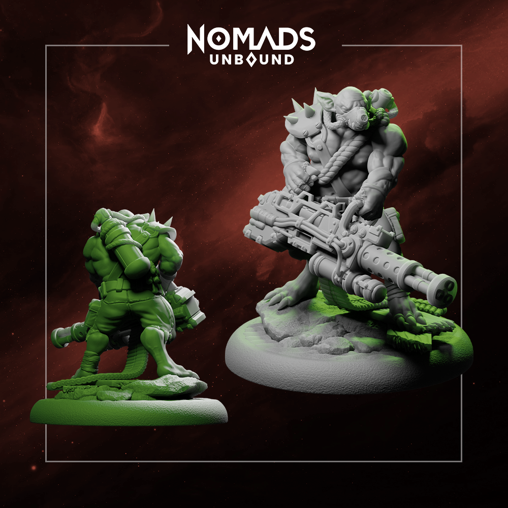 Scrapling Gunner – Nomads Unbound STL Miniature