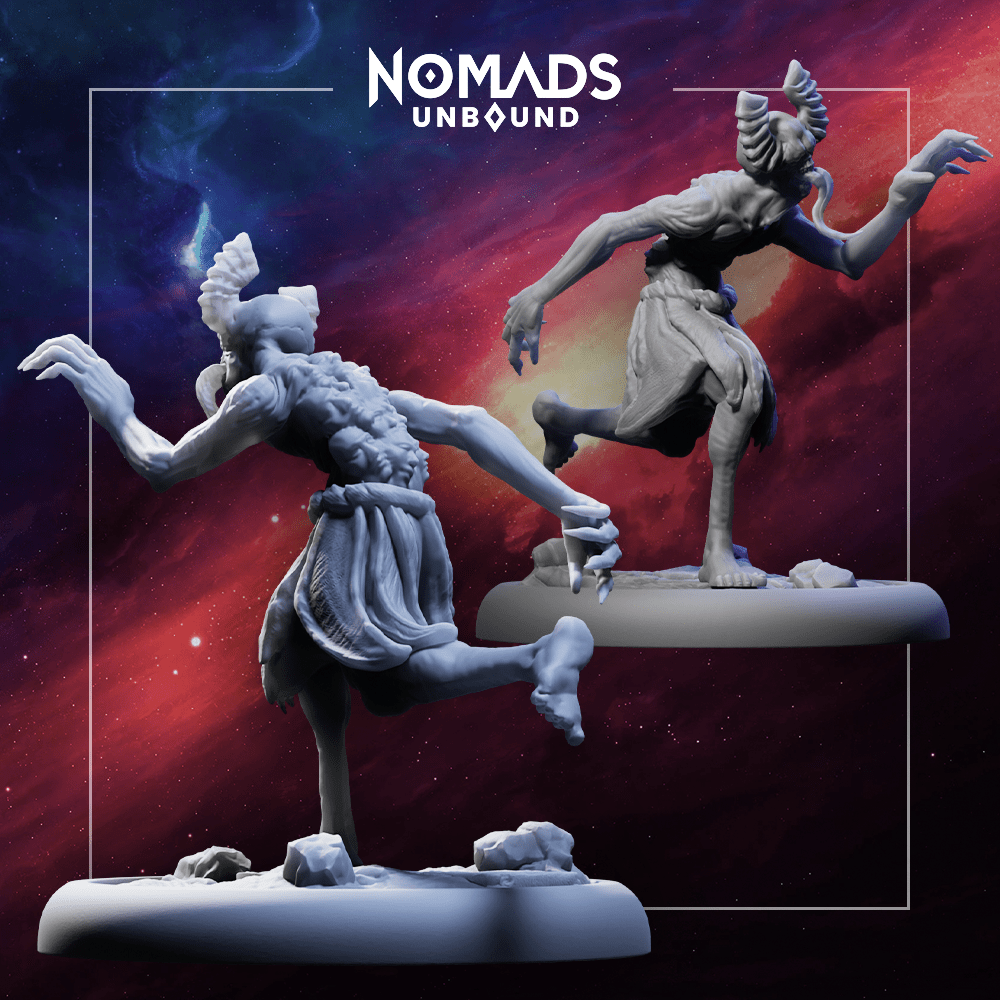 Chaser Devotee – Nomads Unbound STL Miniature - Mind's Vision