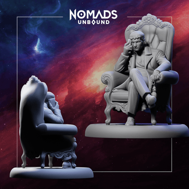 Mob Boss Marduk – Nomads Unbound STL Miniature - Mind's Vision