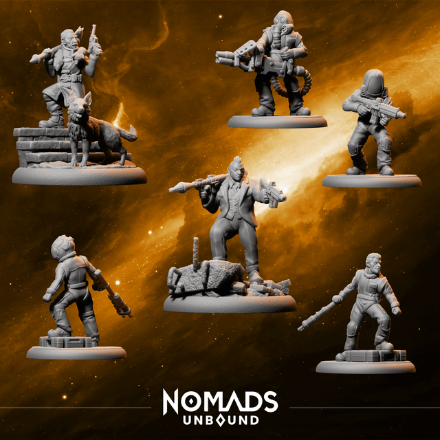 Nomads Unbound: Advanced Combat Collection – 6 STL Bundle - Mind's Vision