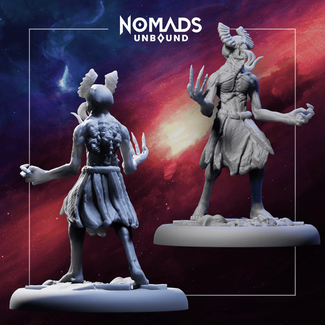 Raging Devotee – Nomads Unbound STL Miniature - Mind's Vision